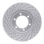 R1 00-07 Toyota Tundra Front Right Drilled & Slotted Geo-Carbon Rotor