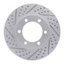 R1 00-07 Toyota Sequoia Front Left Drilled & Slotted Geo-Carbon Rotor