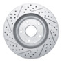 R1 06-20 Lexus ES300H Front Right Drilled & Slotted Geo-Carbon Rotor