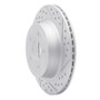 R1 08-10 Chevrolet Cobalt Rear Right Drilled & Slotted Geo-Carbon Rotor
