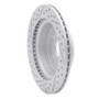 R1 08-10 Chevrolet Cobalt Rear Right Drilled & Slotted Geo-Carbon Rotor