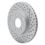 R1 07-10 Chevrolet Cobalt Front Right Drilled & Slotted Geo-Carbon Rotor
