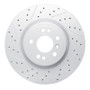 R1 12-18 Mercedes-Benz Gle350 Front Left Drilled & Slotted Geo-Carbon Rotor