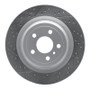 R1 12-19 Mercedes-Benz Gle43 AMG Rear Left Drilled & Slotted Geo-Carbon Rotor