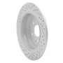 R1 06-14 Honda Ridgeline Rear Right Drilled & Slotted Geo-Carbon Rotor