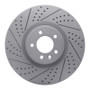 R1 10-17 Land Rover Range Rover Front Left Drilled & Slotted Geo-Carbon Rotor