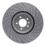R1 10-17 Land Rover Range Rover Front Left Drilled & Slotted Geo-Carbon Rotor