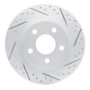 R1 98-05 Buick Park Avenue Rear Right Drilled & Slotted Geo-Carbon Rotor