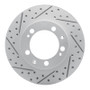 R1 89-97 Porsche 911 Front Left Drilled & Slotted Geo-Carbon Rotor
