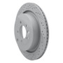 R1 05-16 Land Rover LR3 Rear Left Drilled & Slotted Geo-Carbon Rotor