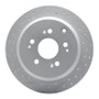 R1 05-10 Honda Odyssey Rear Left Drilled & Slotted Geo-Carbon Rotor