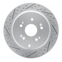 R1 05-18 Acura Rdx Rear Left Drilled & Slotted Geo-Carbon Rotor