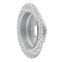 R1 05-18 Acura Rdx Rear Left Drilled & Slotted Geo-Carbon Rotor