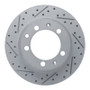 R1 77-88 Porsche 924 Rear Left Drilled & Slotted Geo-Carbon Rotor