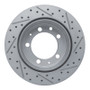 R1 77-88 Porsche 924 Rear Left Drilled & Slotted Geo-Carbon Rotor