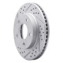 R1 83-96 Buick Century Front Left Drilled & Slotted Geo-Carbon Rotor