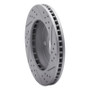 R1 83-96 Buick Century Front Left Drilled & Slotted Geo-Carbon Rotor