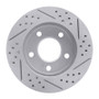 R1 83-96 Buick Century Front Left Drilled & Slotted Geo-Carbon Rotor