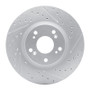 R1 02-15 Acura Csx Front Right Drilled & Slotted Geo-Carbon Rotor