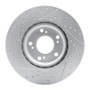 R1 02-15 Acura Csx Front Right Drilled & Slotted Geo-Carbon Rotor