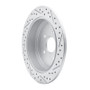 R1 01-08 Acura Mdx Rear Left Drilled & Slotted Geo-Carbon Rotor