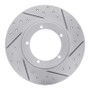 R1 65-76 Porsche 911 Front Right Drilled & Slotted Geo-Carbon Rotor
