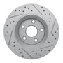 R1 12-18 Jeep Wrangler Front Left Drilled & Slotted Geo-Carbon Rotor