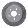 R1 10-13 Suzuki Kizashi Rear Left Drilled & Slotted Geo-Carbon Rotor