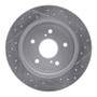 R1 10-13 Suzuki Kizashi Rear Left Drilled & Slotted Geo-Carbon Rotor