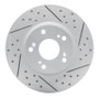 R1 03-17 Acura Ilx Front Right Drilled & Slotted Geo-Carbon Rotor