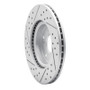 R1 03-17 Acura Ilx Front Right Drilled & Slotted Geo-Carbon Rotor