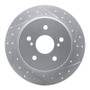 R1 07-14 Suzuki Sx4 Crossover Rear Right Drilled & Slotted Geo-Carbon Rotor