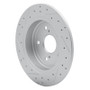 R1 07-14 Suzuki Sx4 Crossover Rear Right Drilled & Slotted Geo-Carbon Rotor