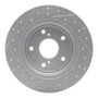 R1 07-14 Suzuki Sx4 Crossover Rear Right Drilled & Slotted Geo-Carbon Rotor