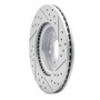R1 03-17 Acura Ilx Front Left Drilled & Slotted Geo-Carbon Rotor
