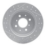 R1 01-05 Acura El Rear Right Drilled & Slotted Geo-Carbon Rotor