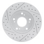 R1 02-15 Acura Rsx Front Right Drilled & Slotted Geo-Carbon Rotor