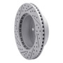 R1 99-06 Jeep Cherokee Front Right Drilled & Slotted Geo-Carbon Rotor