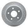 R1 99-04 Jeep Grand Cherokee Rear Right Drilled & Slotted Geo-Carbon Rotor