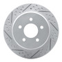 R1 97-07 Chrysler Town & Country Rear Left Drilled & Slotted Geo-Carbon Rotor