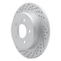 R1 97-07 Chrysler Town & Country Rear Left Drilled & Slotted Geo-Carbon Rotor