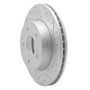 R1 99-04 Jeep Grand Cherokee Front Right Drilled & Slotted Geo-Carbon Rotor