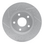 R1 99-04 Jeep Grand Cherokee Front Right Drilled & Slotted Geo-Carbon Rotor