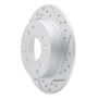 R1 98-02 Acura Cl Rear Right Drilled & Slotted Geo-Carbon Rotor