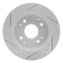 R1 98-02 Acura Cl Rear Right Drilled & Slotted Geo-Carbon Rotor