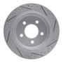 R1 93-98 Jeep Grand Cherokee Rear Left Drilled & Slotted Geo-Carbon Rotor