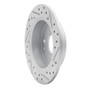R1 98-02 Acura Cl Rear Left Drilled & Slotted Geo-Carbon Rotor