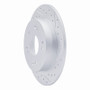 R1 97-15 Acura Csx Rear Right Drilled & Slotted Geo-Carbon Rotor