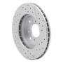 R1 98-02 Acura Cl Front Left Drilled & Slotted Geo-Carbon Rotor