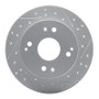 R1 92-97 Acura Cl Rear Right Drilled & Slotted Geo-Carbon Rotor